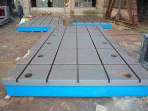 机床铸件-落地镗工作台4500X7000-立柱床身铸件